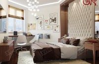 Дизайн спальни в современном стиле. Фото интерьера в стиле 60-х