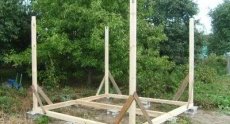 Каркас для беседки из бруса Каркас для беседки из бруса